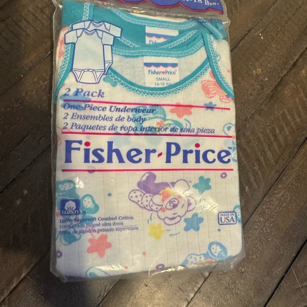 1985 Fisher-Price Baby Bodysuit Set